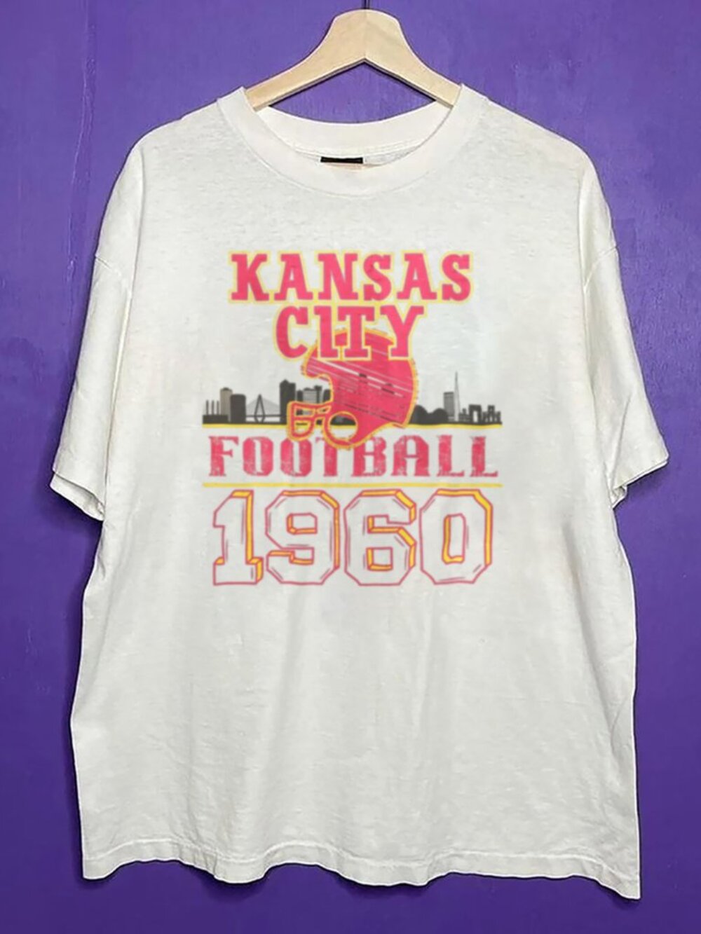 1960 Vintage Kansas City Chiefs Unisex Shirt, The Chiefs NFL Football Shirt Tee